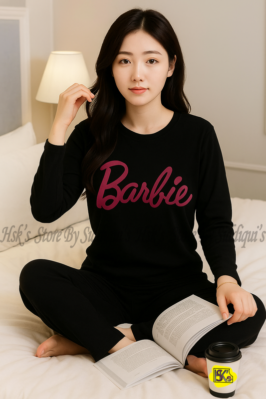 Women’s Full Sleeves Barbie Night Suit