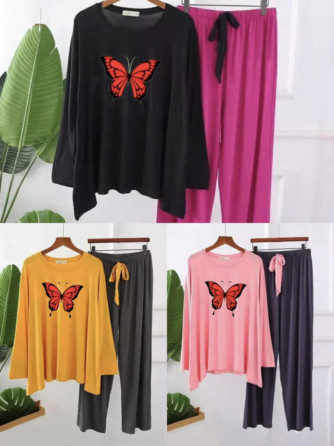 Premium 🦋  Print Full Sleeves Pajama Set for Women