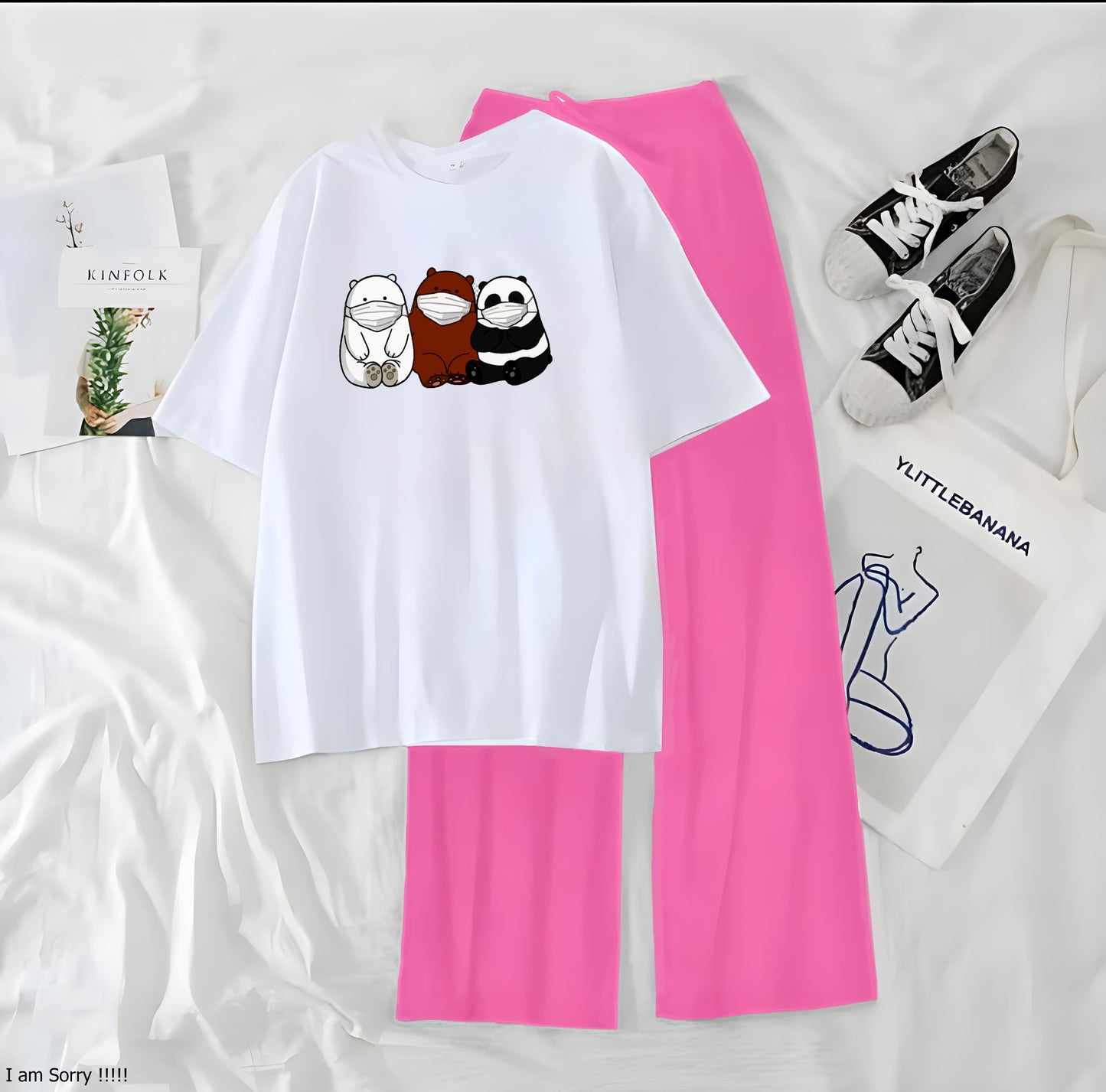 3 Panda Casual Night Wear