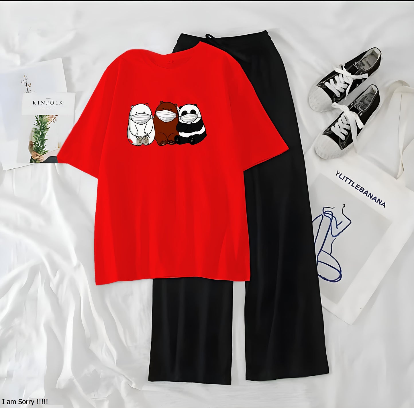 3 Panda Casual Night Wear