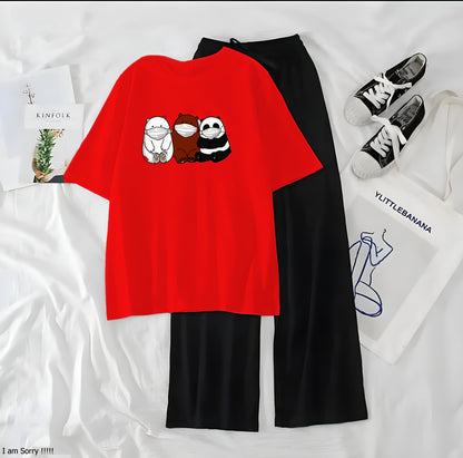 3 Panda Casual Night Wear