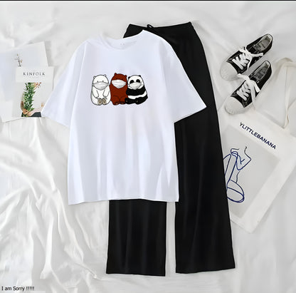 3 Panda Casual Night Wear
