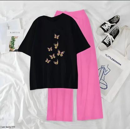 7 Little Butterfly Printed Night Wear Casual Dress