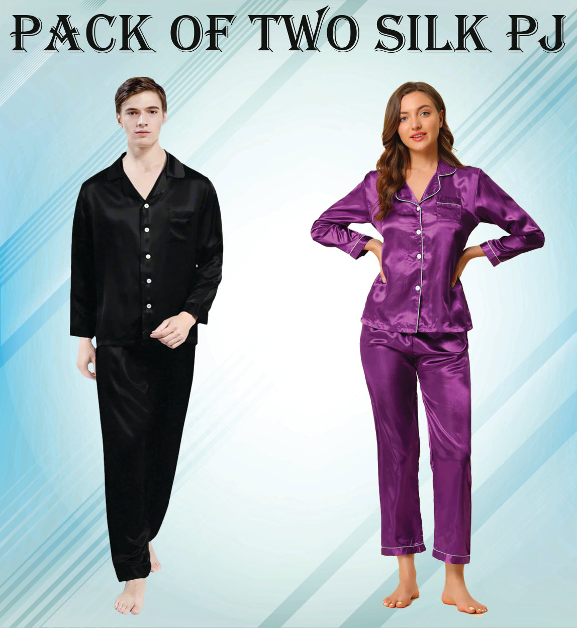 Premium Couple Silk PJ’s