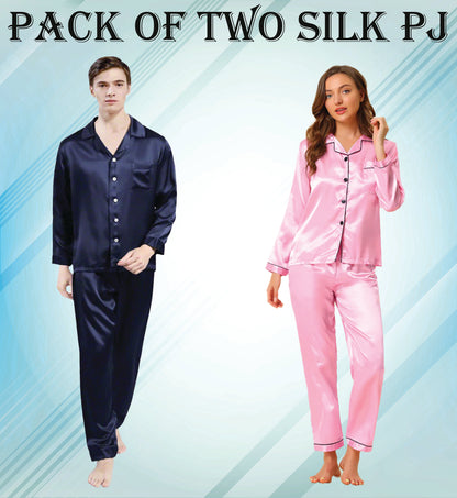 Premium Couple Silk PJ’s