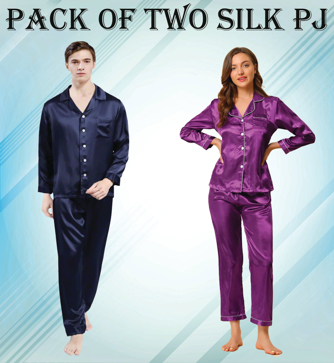 Premium Couple Silk PJ’s