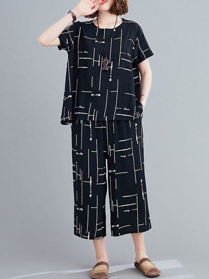 Black Capri Casual Wear