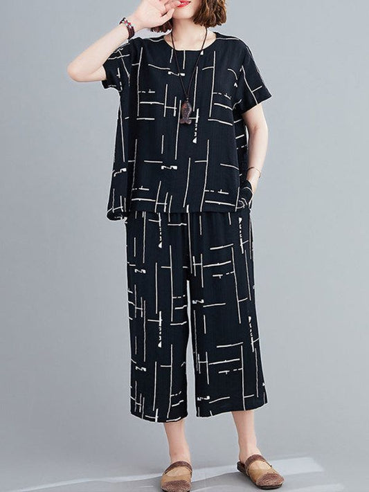 Black Capri Casual Wear