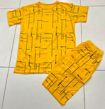 Yellow Capri Casual wear