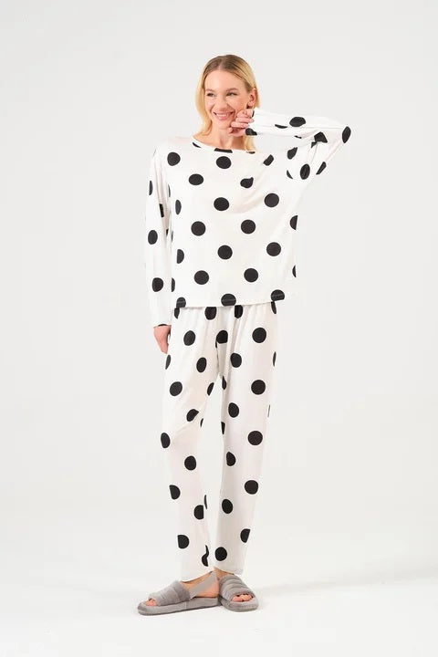 Polka Dot Full Sleeves Suit