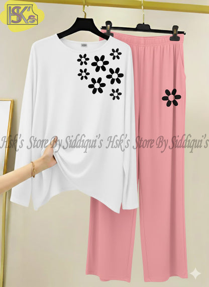 Little Flower Full Sleeves Night Suit