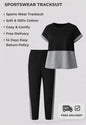 Grey Sports Wear Gym and Track suit (Grey and Black)
