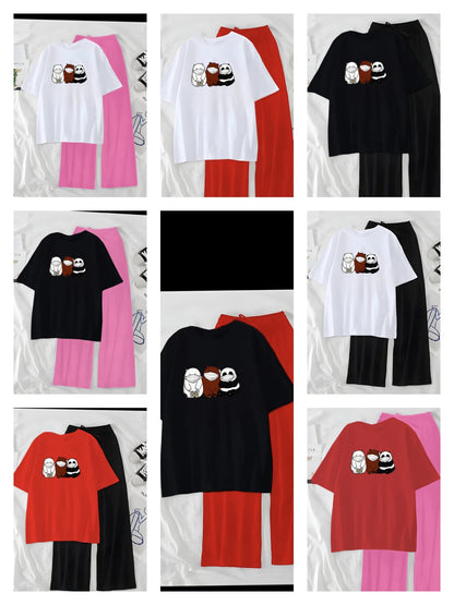 3 Panda Casual Night Wear