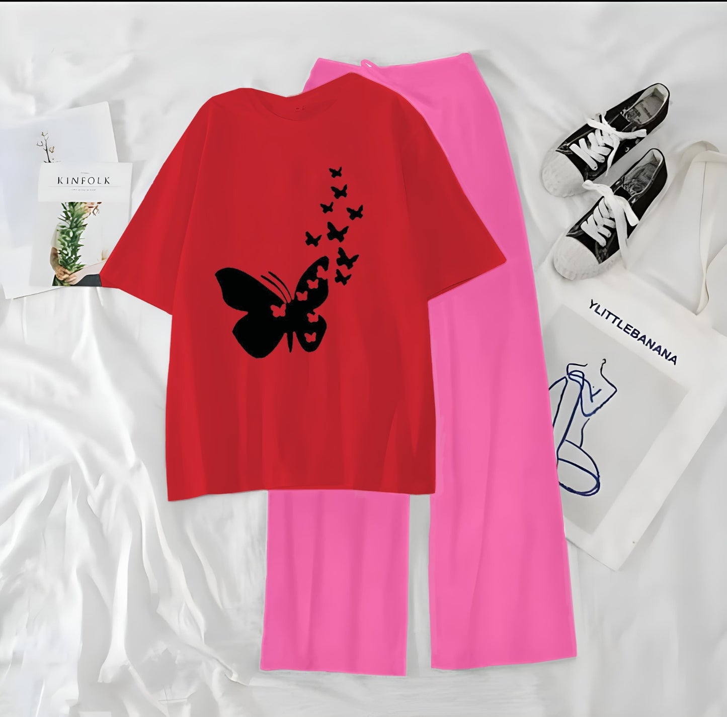 9 Butterfly Printed casual Night Wear