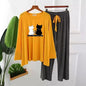 2-Cat  Graphic Long Shirt and trouser  Night Wear