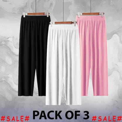 Pack of 3 Plazo Trouser