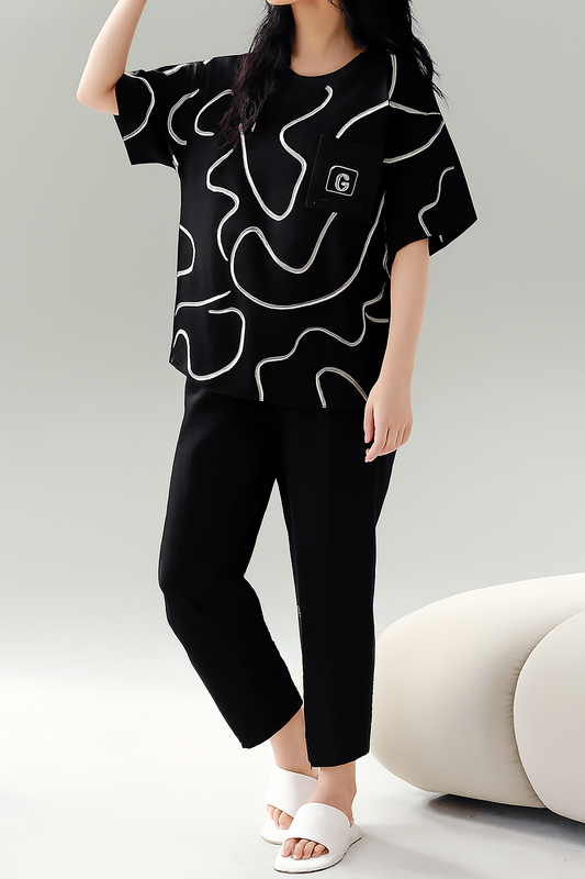 Lining Half Sleeves Track Suit