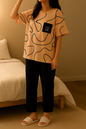 Lining Half Sleeves Track Suit