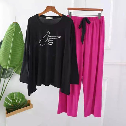It's You  Printed Full Sleeves Pajama Set for Women