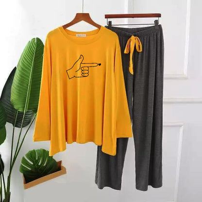 It's You  Printed Full Sleeves Pajama Set for Women
