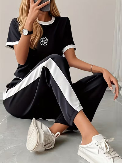Sports Wear Gym and Track suit White and Black