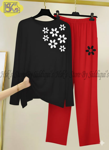 Little Flower Full Sleeves Night Suit