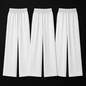 Pack of 3 White Color Comfy Casual Pajama Pants Palazzo Lounge Pants Wide Leg