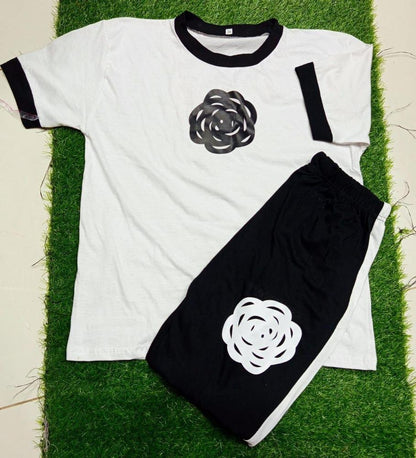 Sports Wear Gym and Track suit White and Black