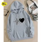 Heart Print Hoodie for Girls & Boys - Stylish Hoodie - Image 4