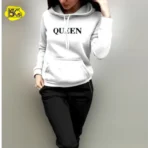 High Quality Queen Printed Hoodie for Girls & Women | Soft Fleece Winter Wear | Stylish & Cozy - Image 4