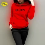 High Quality Queen Printed Hoodie for Girls & Women | Soft Fleece Winter Wear | Stylish & Cozy - Image 2