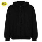 Stylish Black Hoodie for Winter - Winter Outfit for Women and Girls - Image 2
