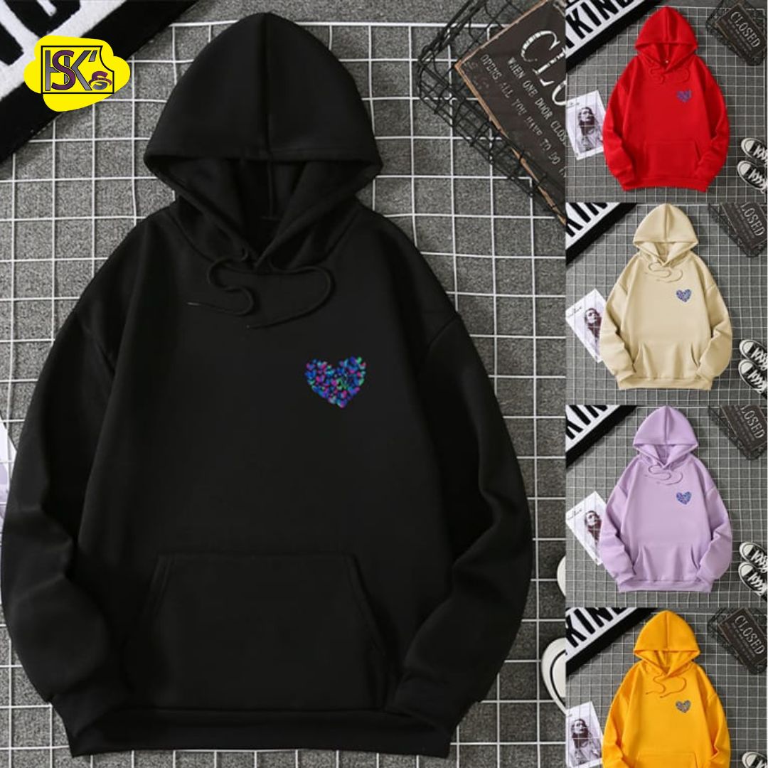 Stylish Hoodie For Girls Black Stylish Hoodie for Girls – Trendy Winter Hoodie - Image 1