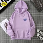 Stylish Hoodie For Girls Purple