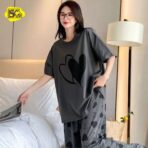 Night Wear for Women | T-Shirt & Pajama Sleepwear Set - Image 4
