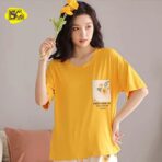 Comfy & Stylish Nightwear set for Women & Girls - Soft Cotton Pajama & T-Shirt Nightwear - Image 5