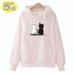 High Quality Cat Printed Hoodie for Girls | Soft Fleece Winter Wear | Cute & Stylish Hoodie - Image 2