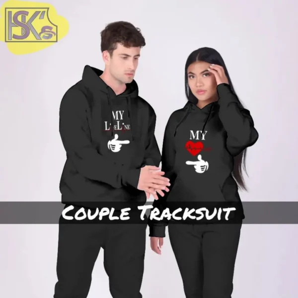 couple hoodie black