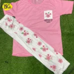 Floral Printed Night Suit Pajama Set for Girls & Women | Soft Cotton Nightwear | Comfortable Sleepwear & Loungewear - Image 2